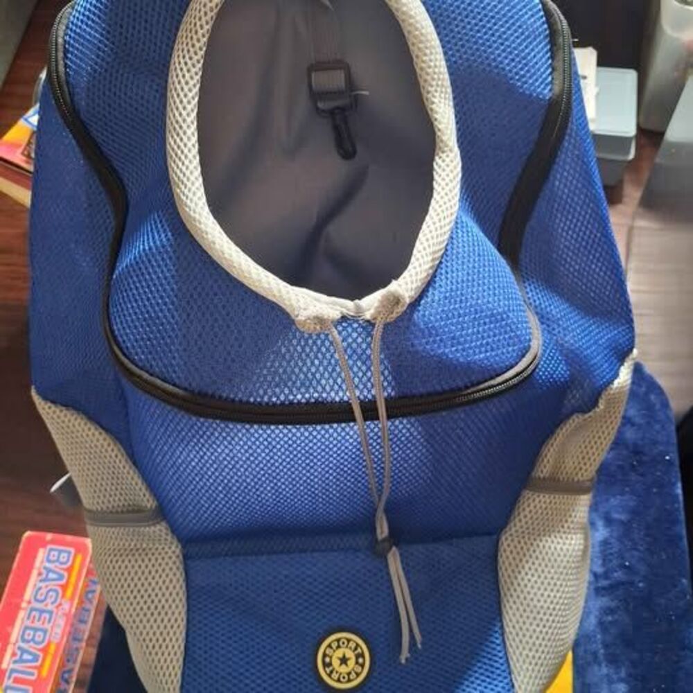 Sport Dog Blue Mesh Pet Carrier Backpack